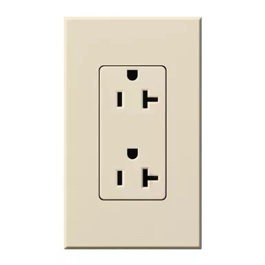 NTR-20-LADuplex 20 A Receptacle, 125V/20A In Light Almond