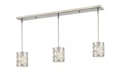 One Light Linear Chandelier