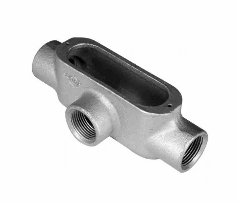 Orbit Threaded Conduit Body, Malleable Iron, T, 2 in MT200