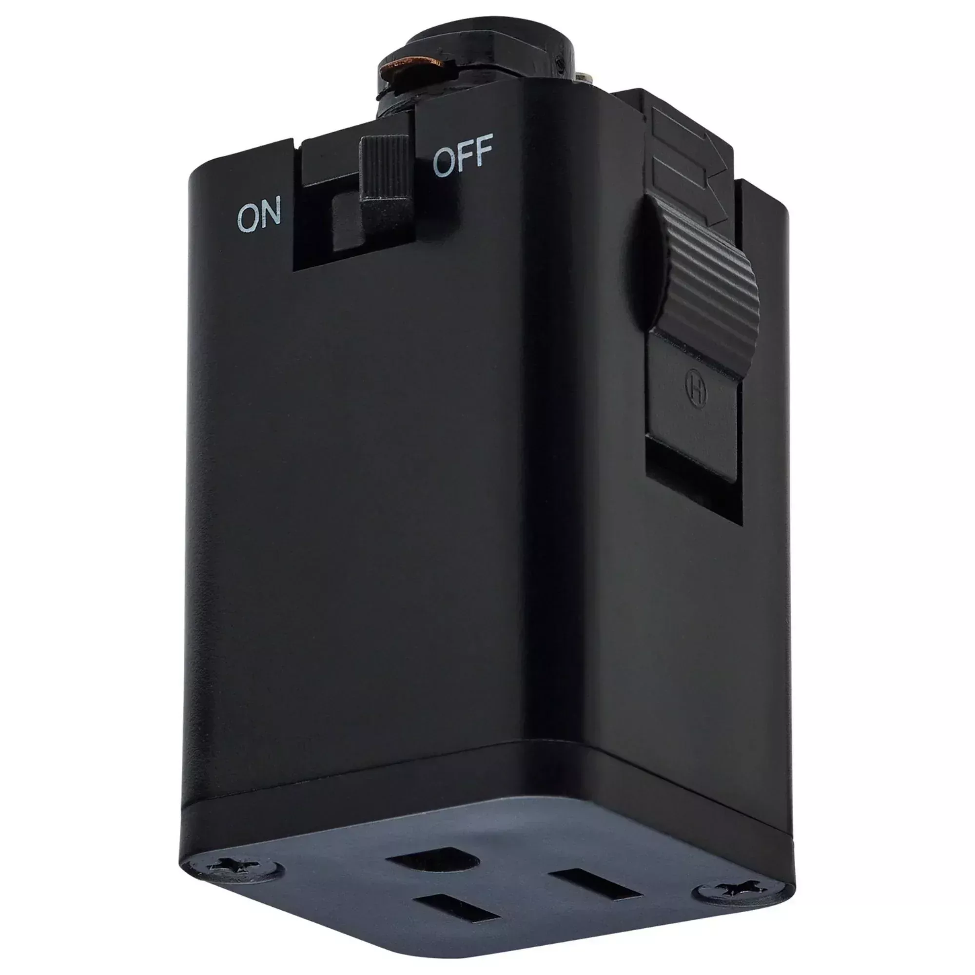 Outlet Track Adapter Black Finish