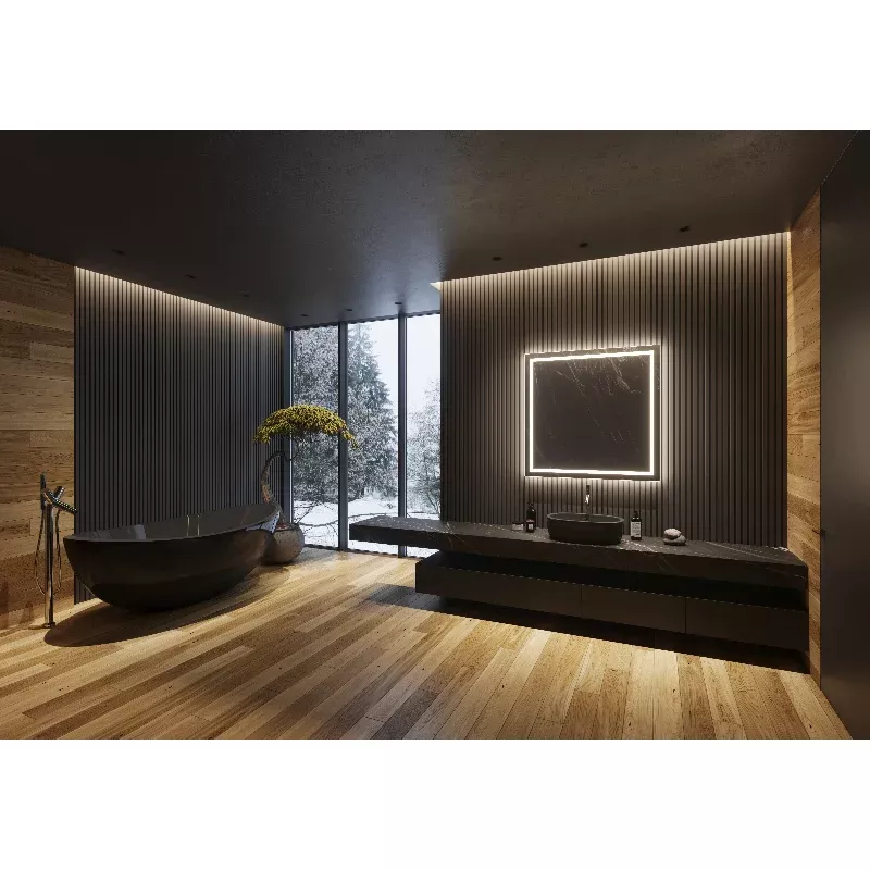 Paris Mirror Backlit Harmony 36 x 36 Square LED Mirror, RGB