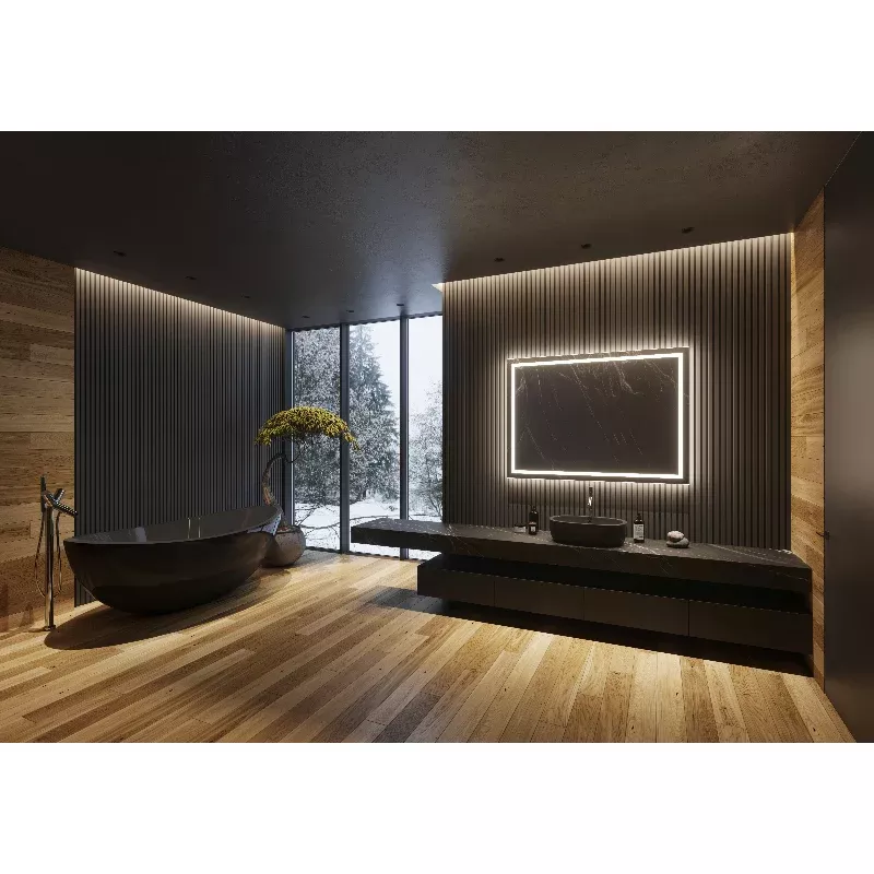 Paris Mirror Backlit Harmony 48 x 35 Rectangle LED Mirror