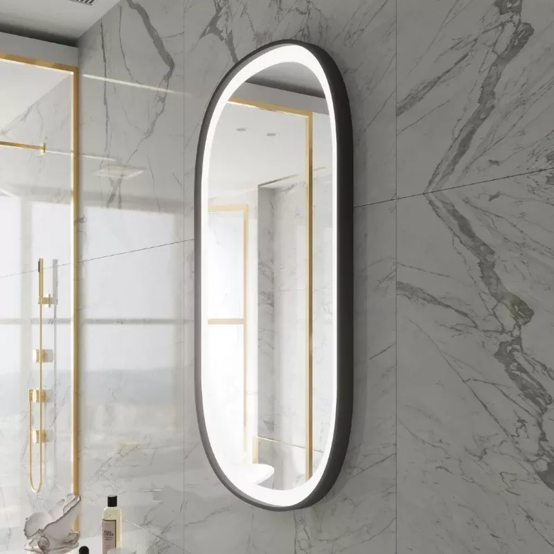 Paris Mirror Chic 28 x 48 Oval LED Illuminated Mirror