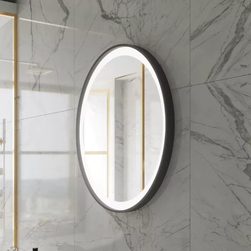 Paris Mirror Chic 32 x 32 Round LED Illuminated Mirror