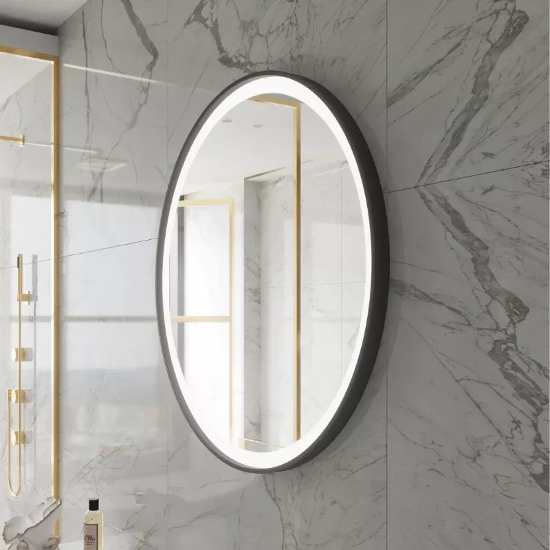 Paris Mirror Chic 40 x 40 Round LED Illuminated Mirror