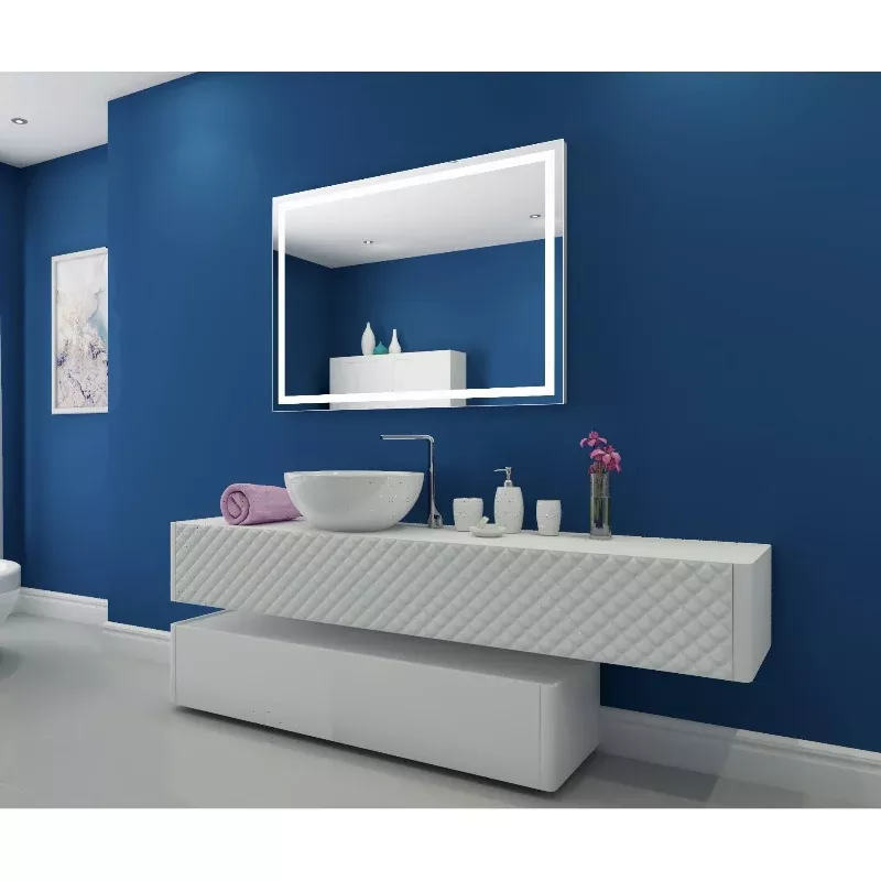 Paris Mirror Harmony 48 x 35 Rectangle LED Illuminated Mirror, RGBW