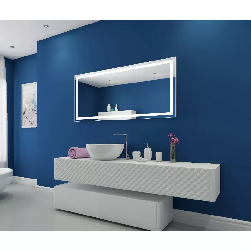 Paris Mirror Harmony 60 x 28 Rectangle LED Illuminated Mirror, RGBW