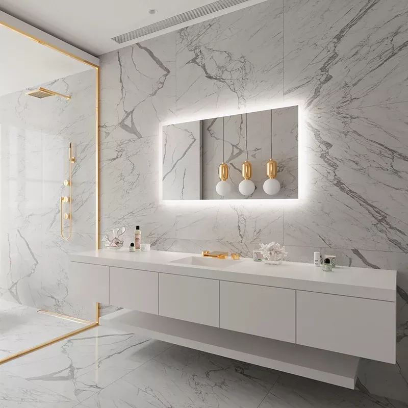 Paris Mirror Rectangle 48" x 28" LED Backlit Mirror, 3CCT Selectable