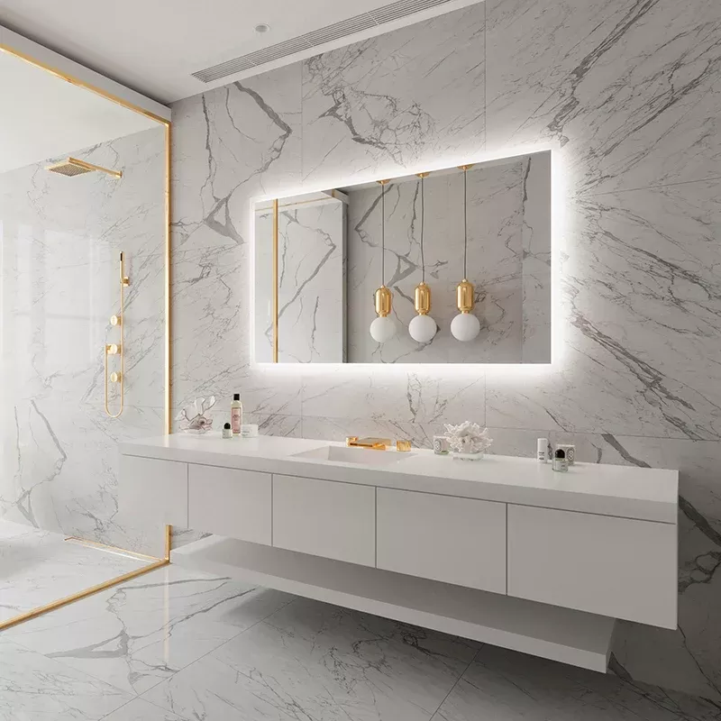 Paris Mirror Rectangle 60" x 36" LED Backlit Mirror, 3CCT Selectable
