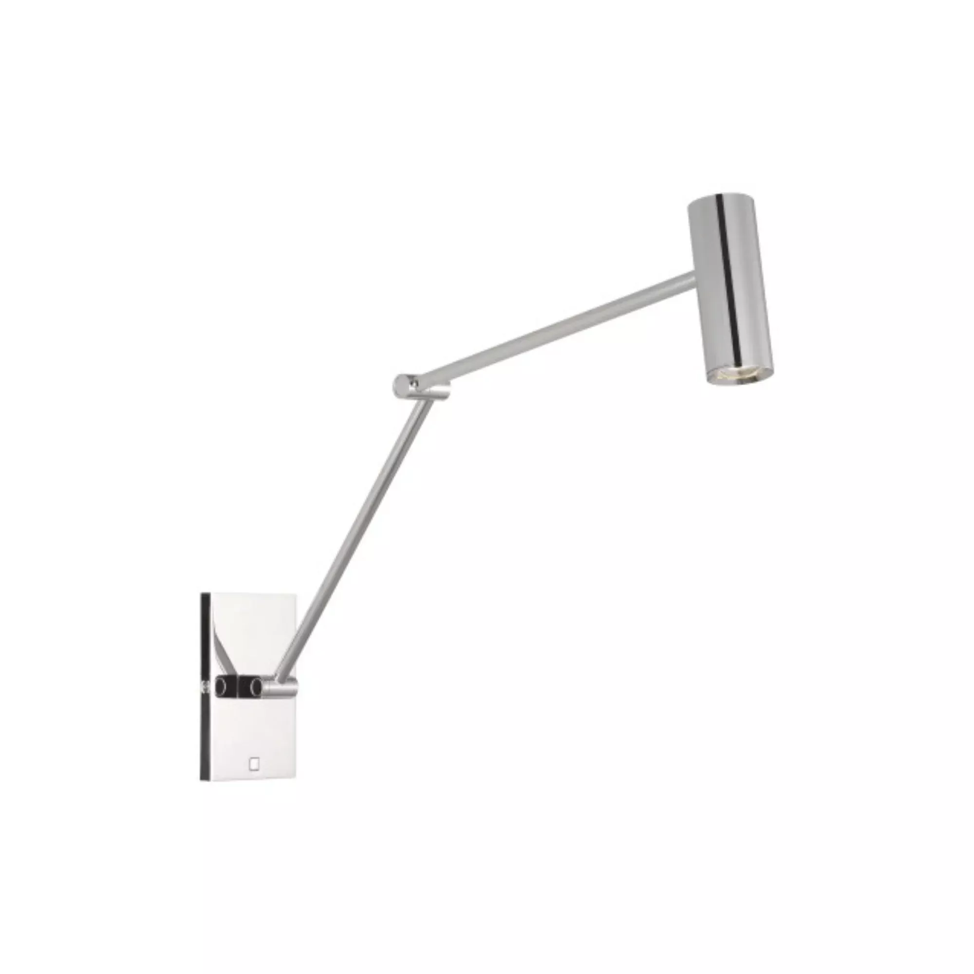 Ponte LED Medium Task Sconce, 120-277V, Polished Nickel Finish