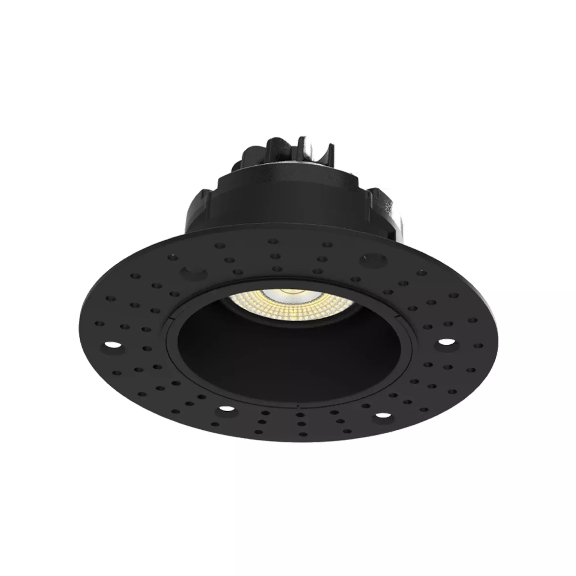 RAB GR3TLB 3 in Round Trimless Gimbal Downlight 9W Selectable CCT Black