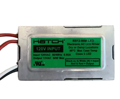 RS12-60M-LED Hatch LED Driver - 60W 12VAC Dimmable