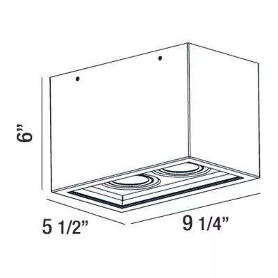 SANTO,2LT LED FLUSHMNT,22W,WHT