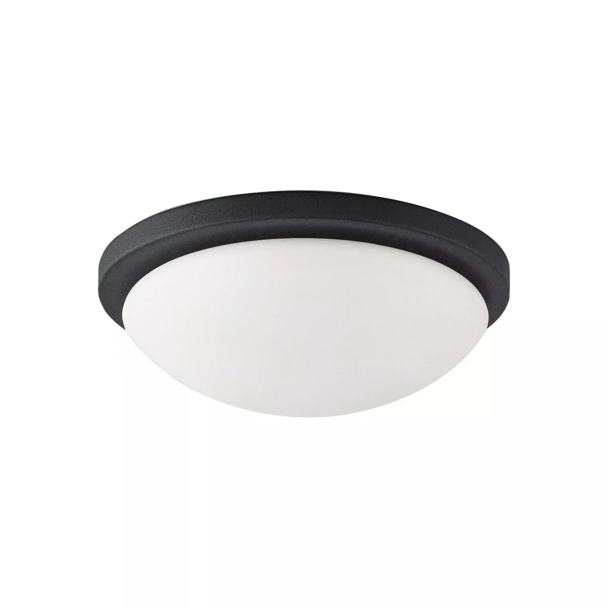 SATCO|NUVO Button 11 in. Flush Mount Light, Matte Black