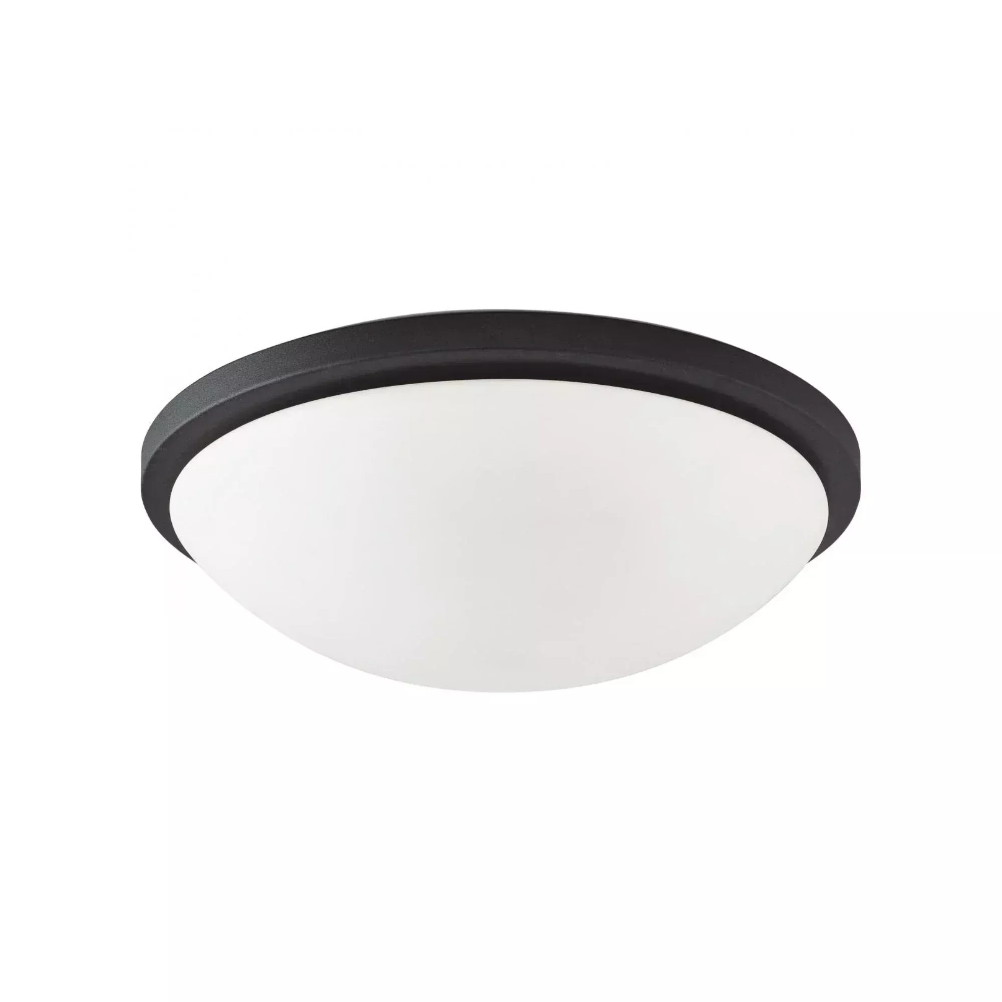 SATCO|NUVO Button 17 in. Flush Mount Light, Matte Black