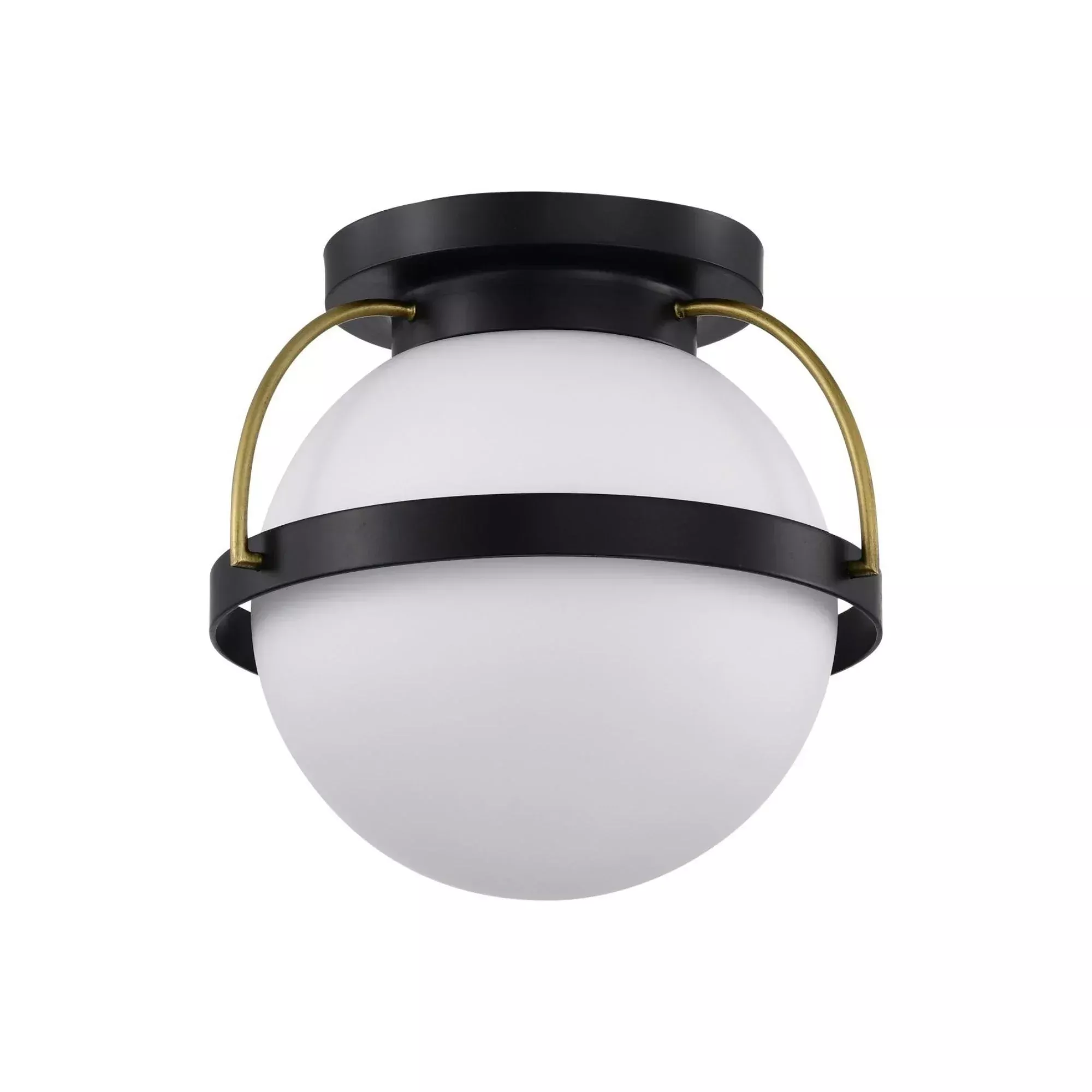 SATCO|NUVO Lakeshore 10 in. Flush Mount Light, Matte Black
