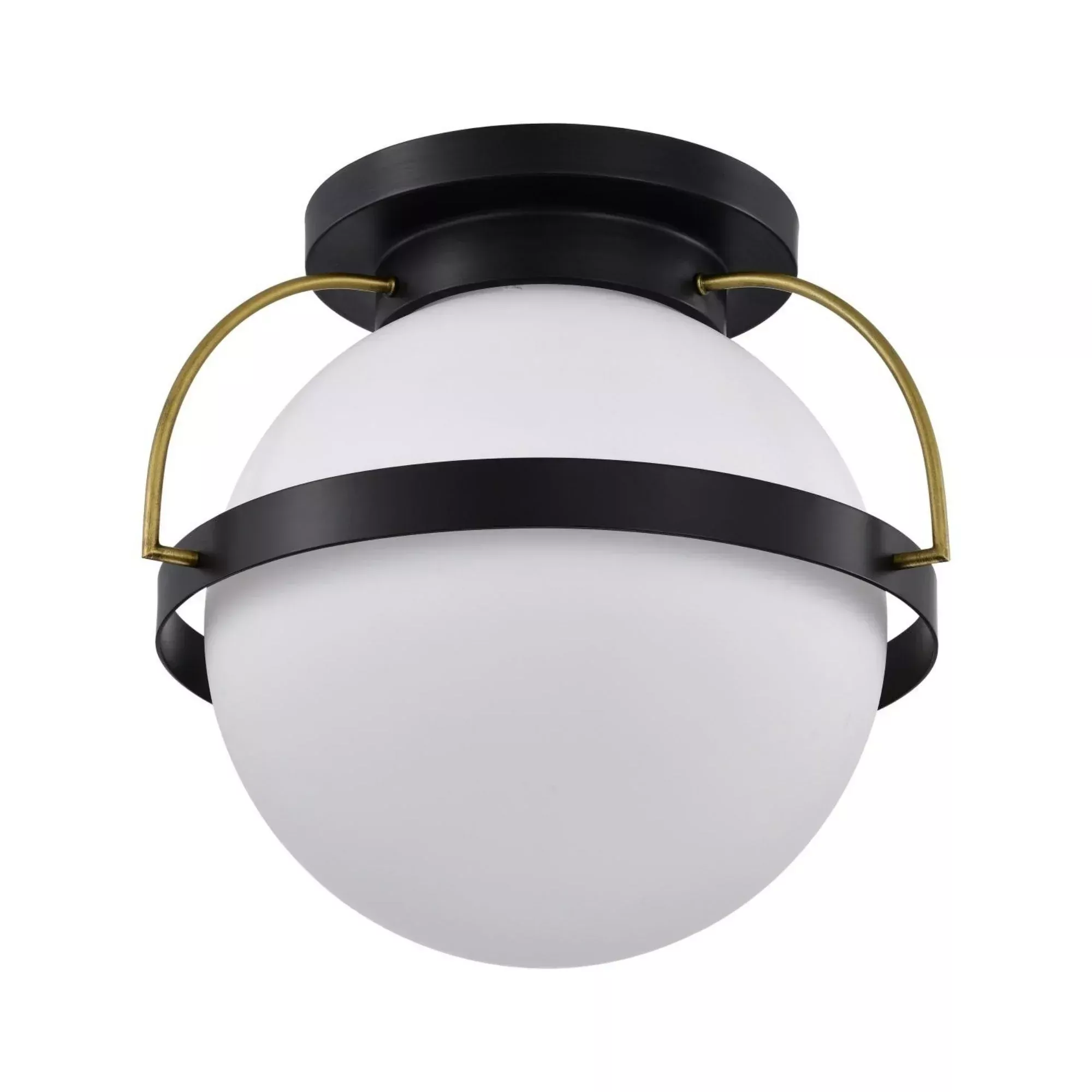 SATCO|NUVO Lakeshore 18 in. Flush Mount Light, Matte Black