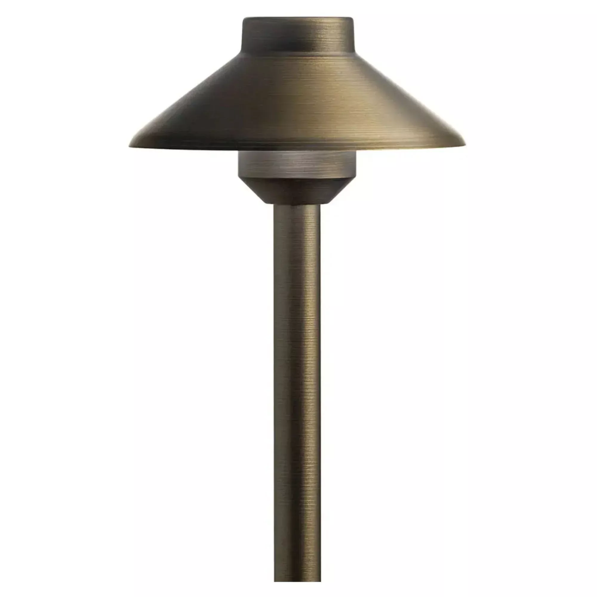 Stepped Dome 15" Path Light, 2700K, Centennial Brass