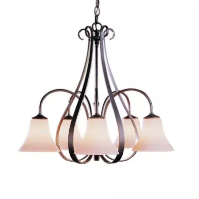Sweeping Taper 5 Arm Chandelier