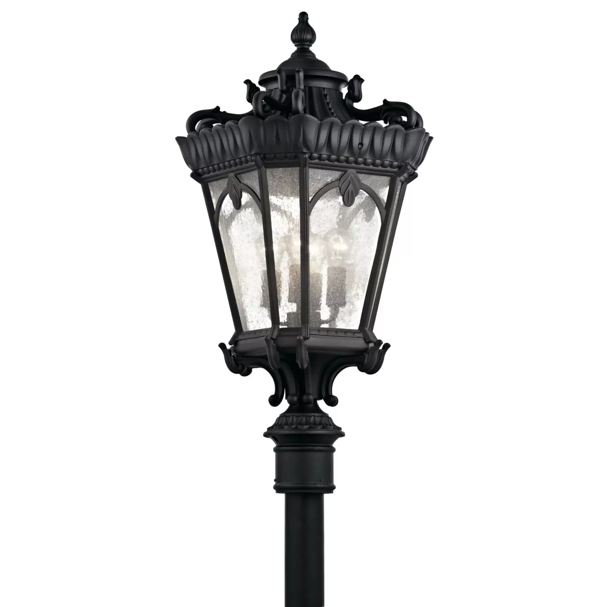 Tournai 38 in. Outdoor Post Light, 4-Light, Textured Black