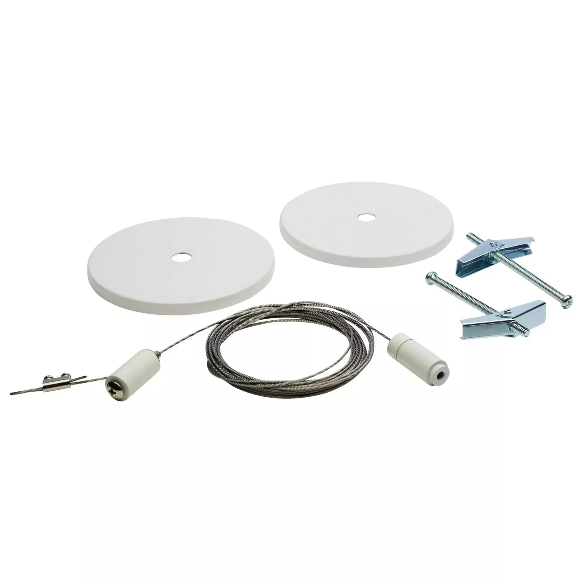 Track Suspension Aircraft Cable White Finish