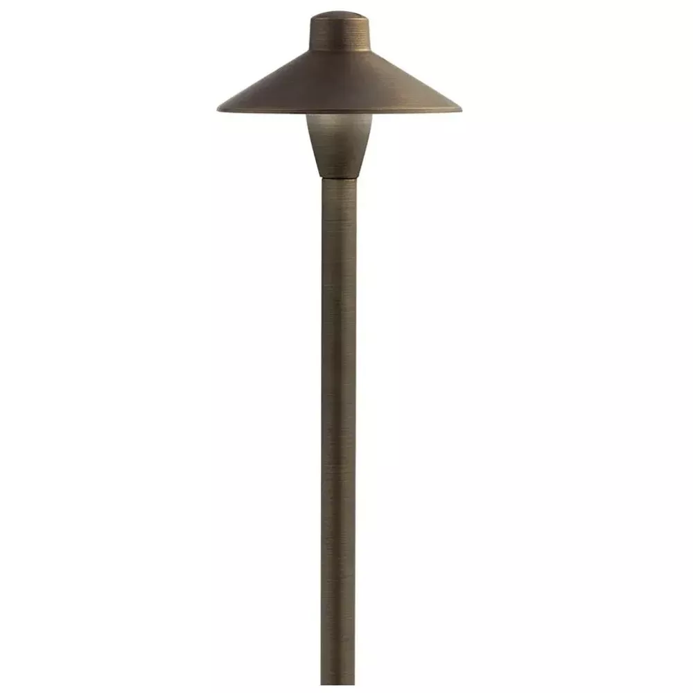 Traditional LED Integrated Path Light, 3000K, Centennial Brass