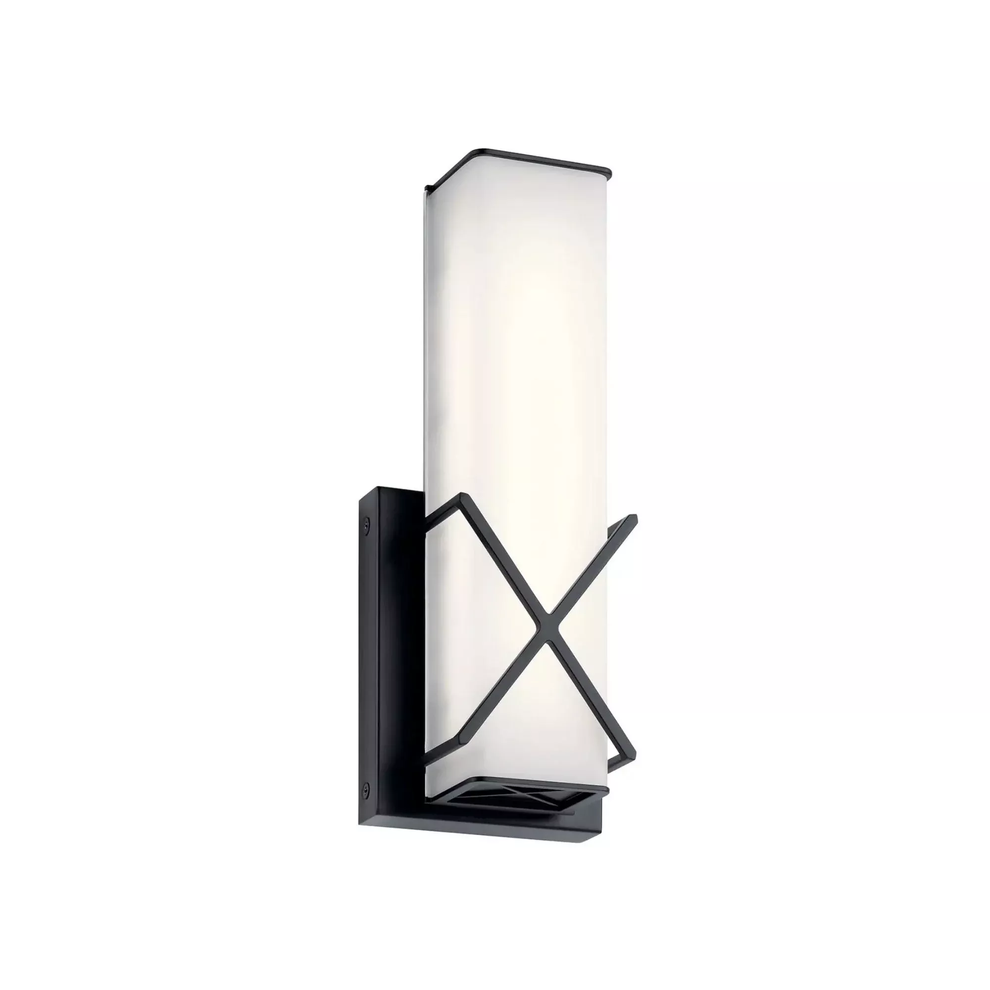 Trinsic 12 in. Wall Sconce, Matte Black, Integrated LED
