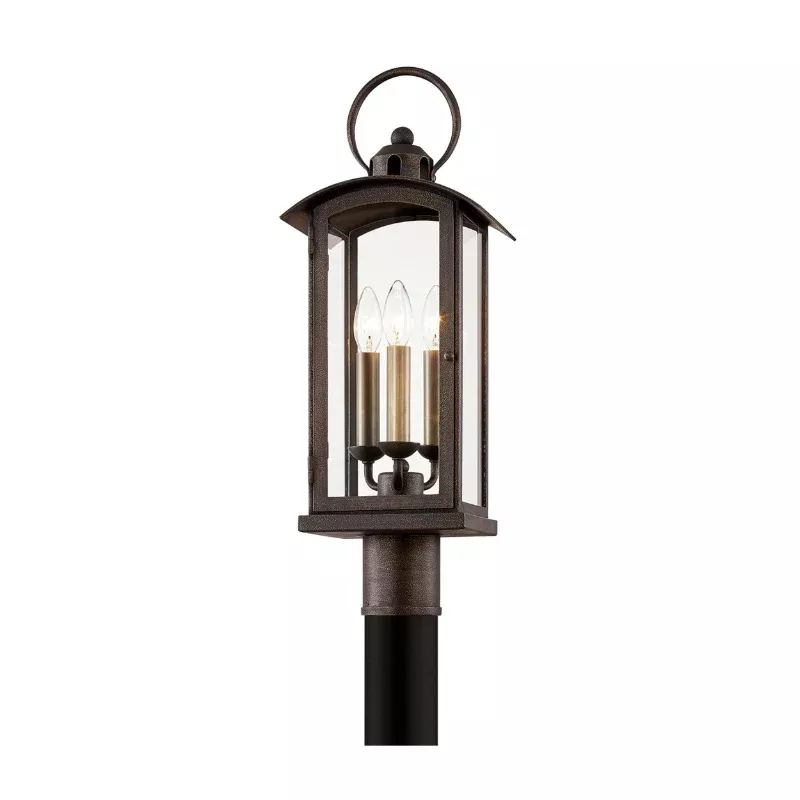 Troy P7445 Chaplin 3-lt 24" Tall Post Light