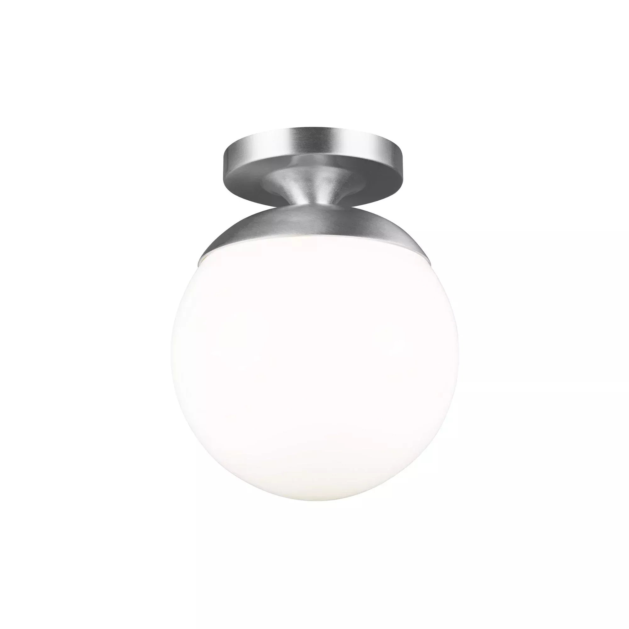 Visual Comfort Studio Leo Hanging Globe 10" LED Wall/Ceiling Semi-Flush Mount, Satin Brass Finish