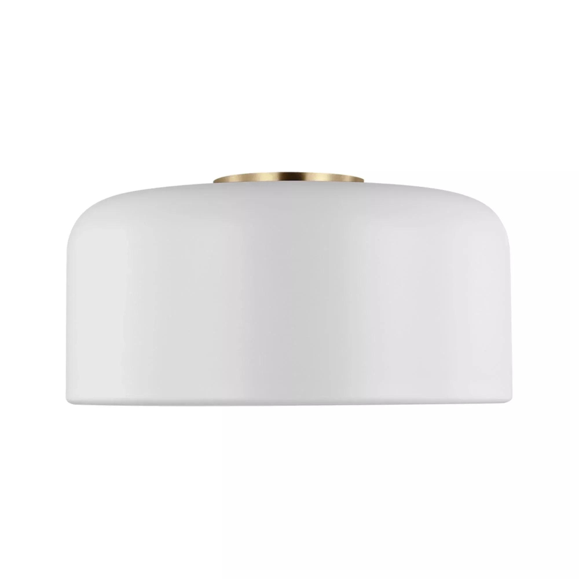 Visual Comfort Studio Malone 14" LED Medium Flush Mount, Matte White Finish