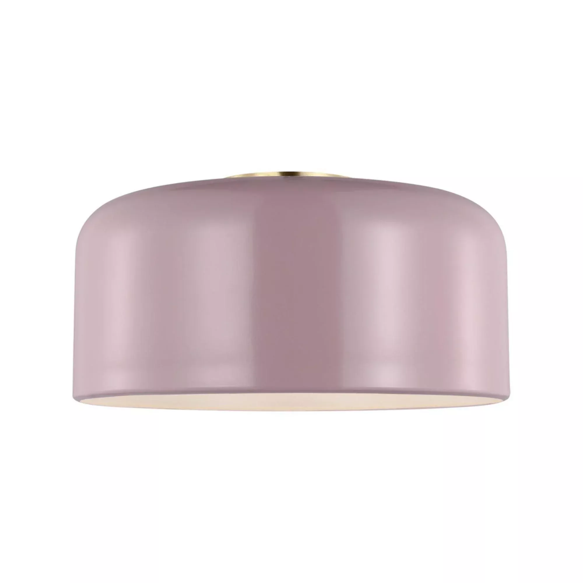 Visual Comfort Studio Malone 14" Medium Flush Mount, Rose Finish