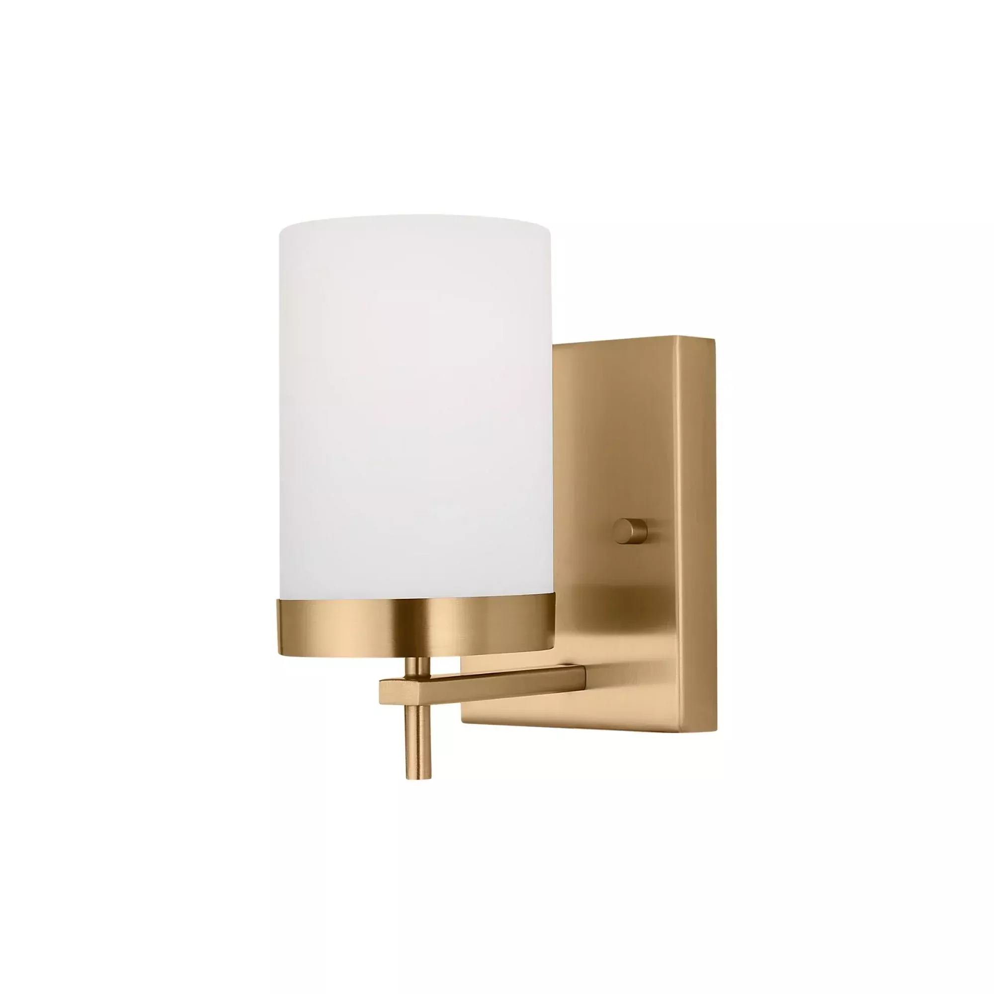 Visual Comfort Studio Zire 8" Bath Sconce, Satin Brass Finish