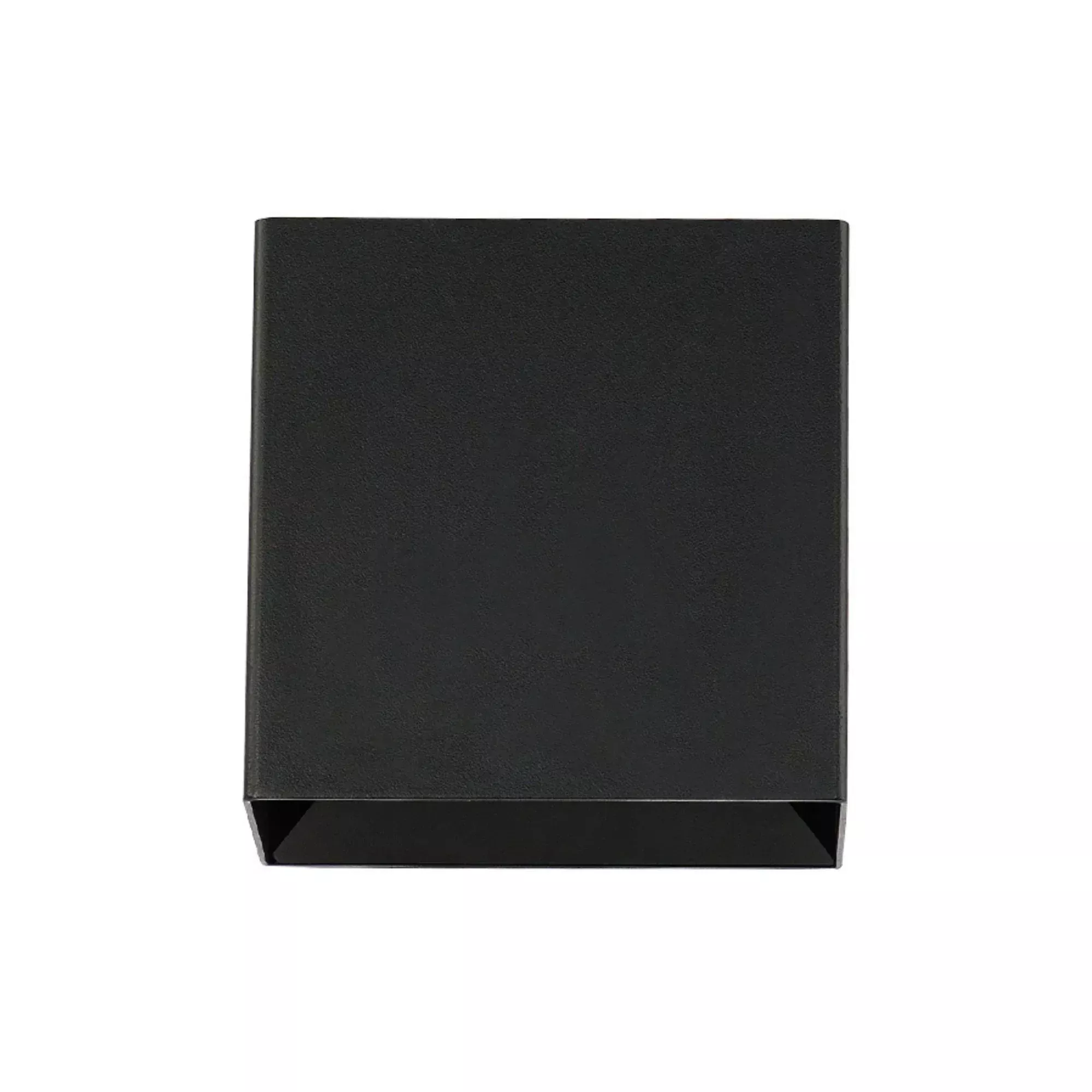 WAC Lighting Boxi 4.75in Wall Sconce, Black with Glass Diffuser