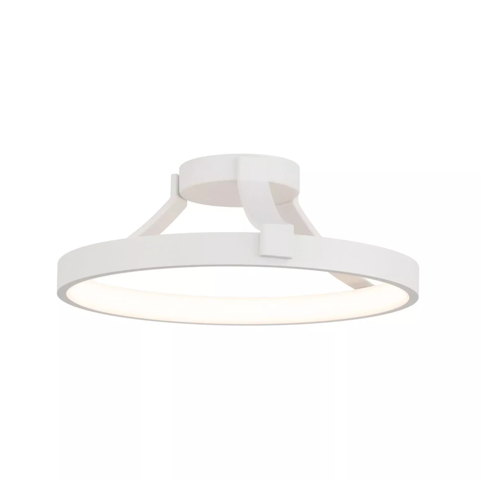 WAC Lighting Chaucer 16 in. Semi-Flush Mount, White, Ring Shade
