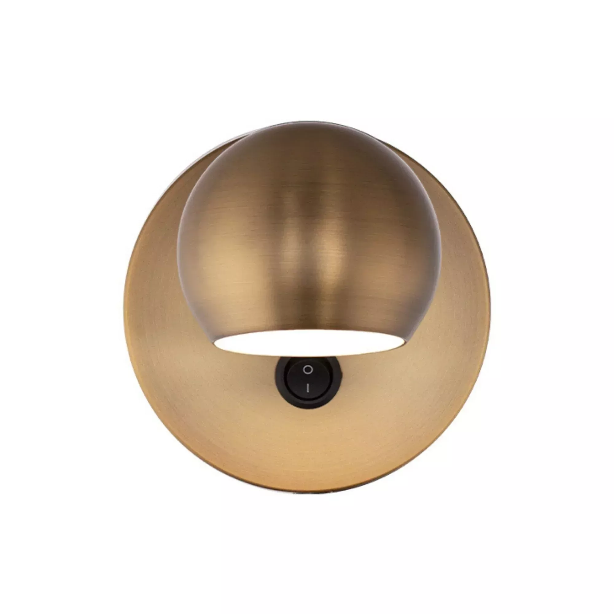 WAC Lighting Duplex 5.25 in. Wall Sconce, Aged Brass with PC Diffuser