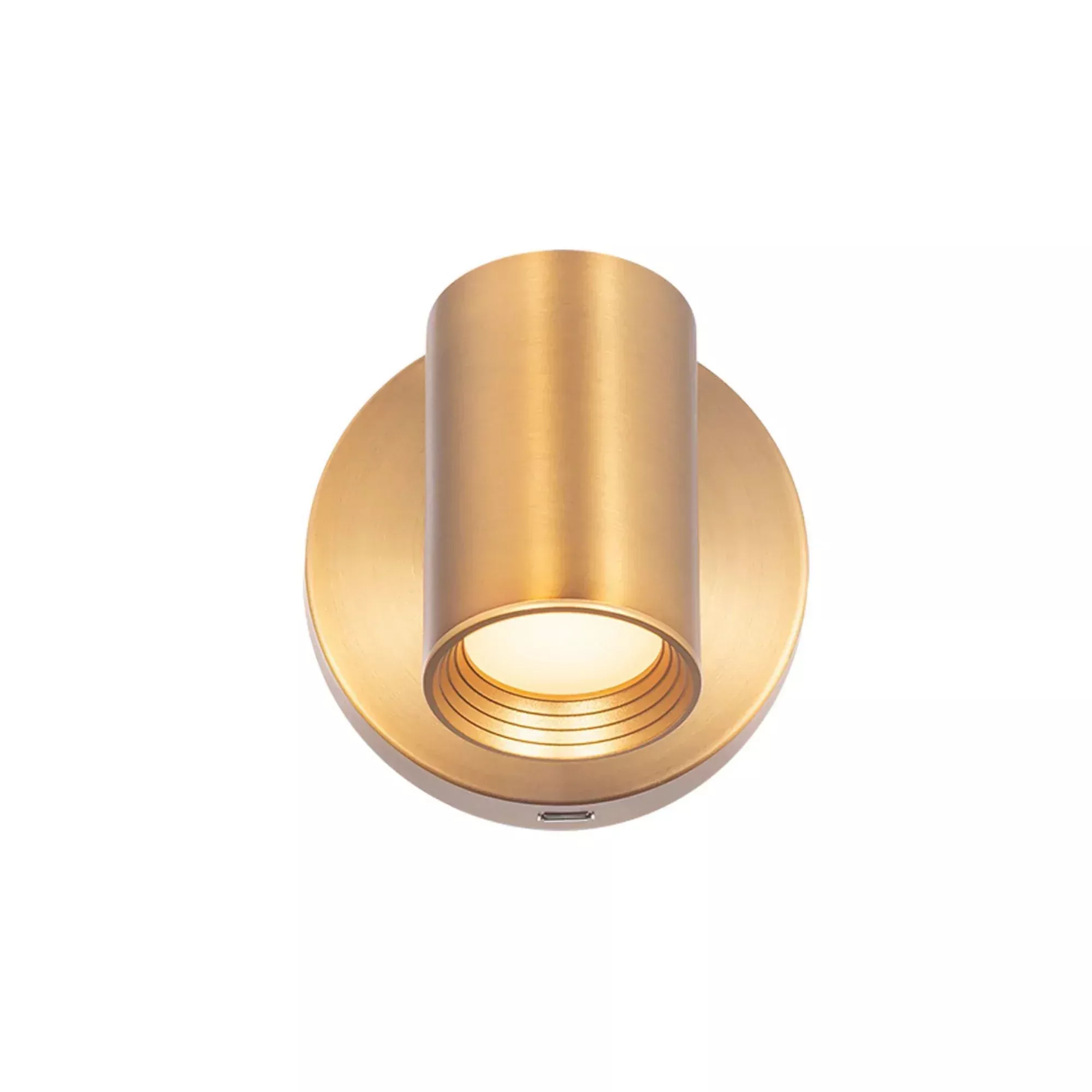 WAC Lighting Kepler 5.25 in. Swing Arm Lamp, Aged Brass with Glass Diffuser
