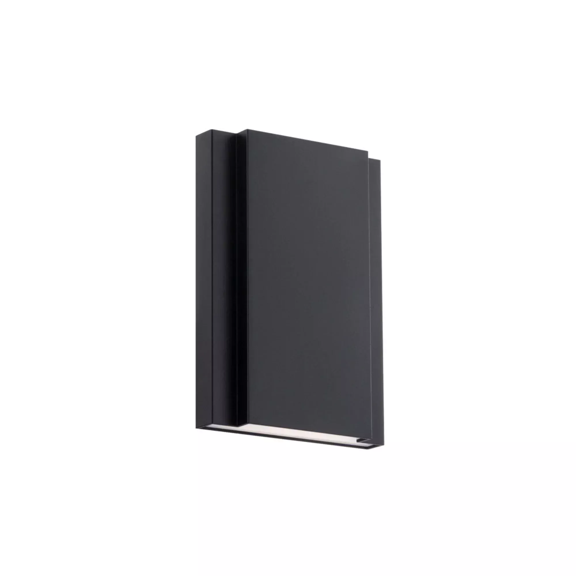 WAC Lighting Layne 7.5 in. Wall Sconce, Black with Glass Diffuser