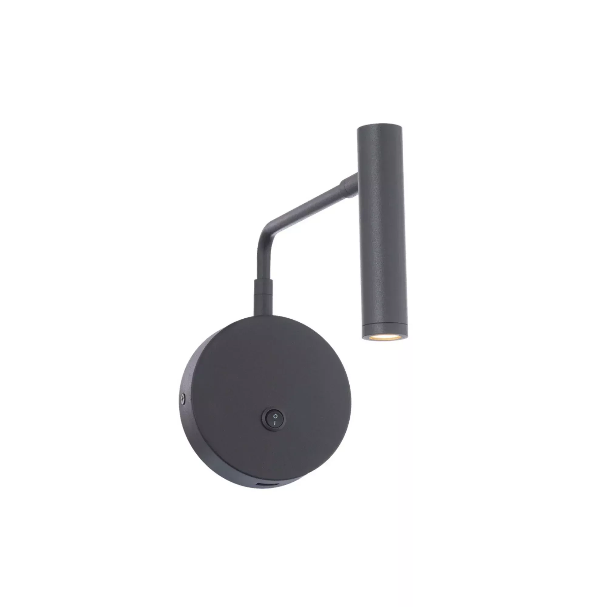 WAC Lighting Sprig 8 in. Swing Arm Lamp, Black with Acrylic Diffuser