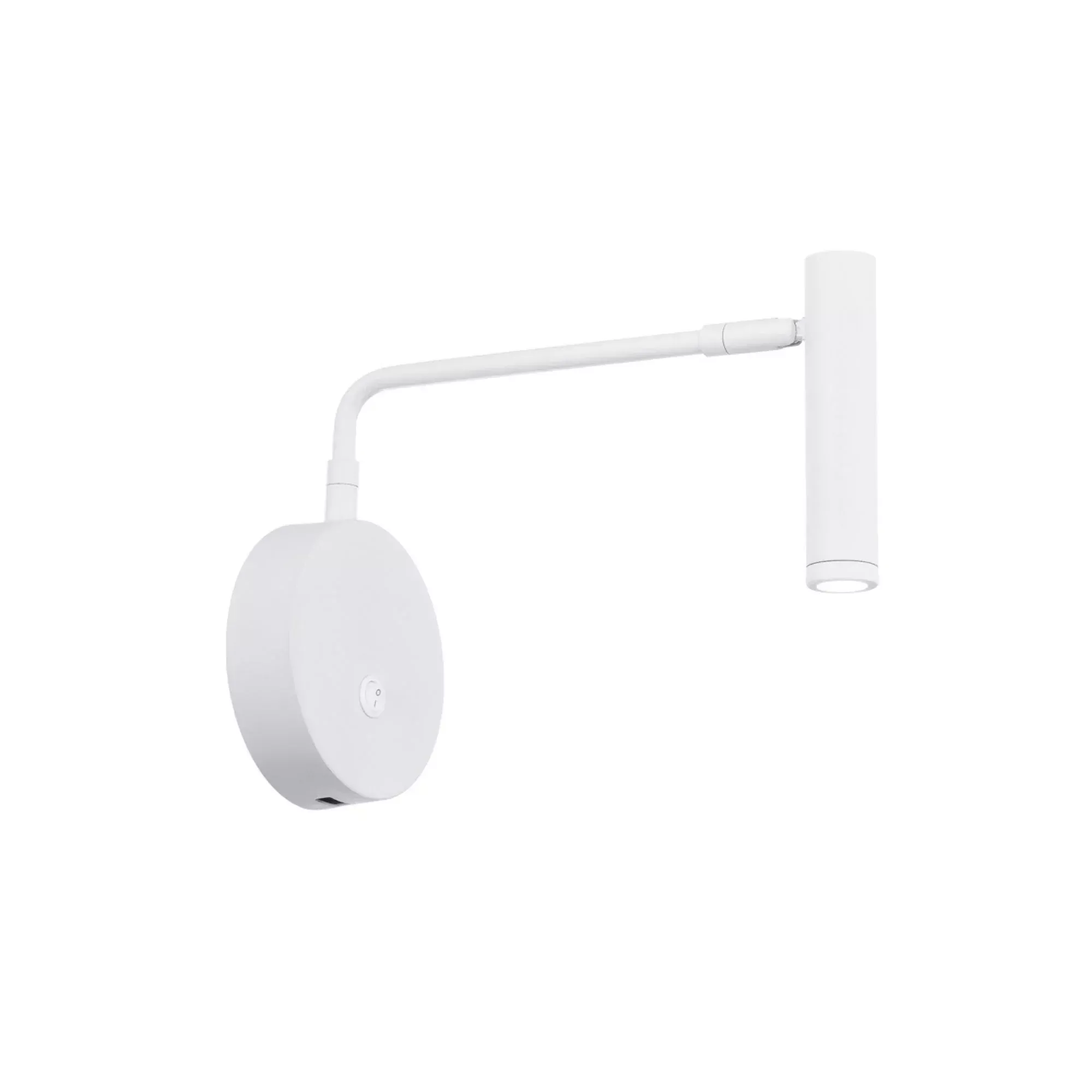 WAC Lighting Sprig 8 in. Swing Arm Lamp, White with Acrylic Diffuser