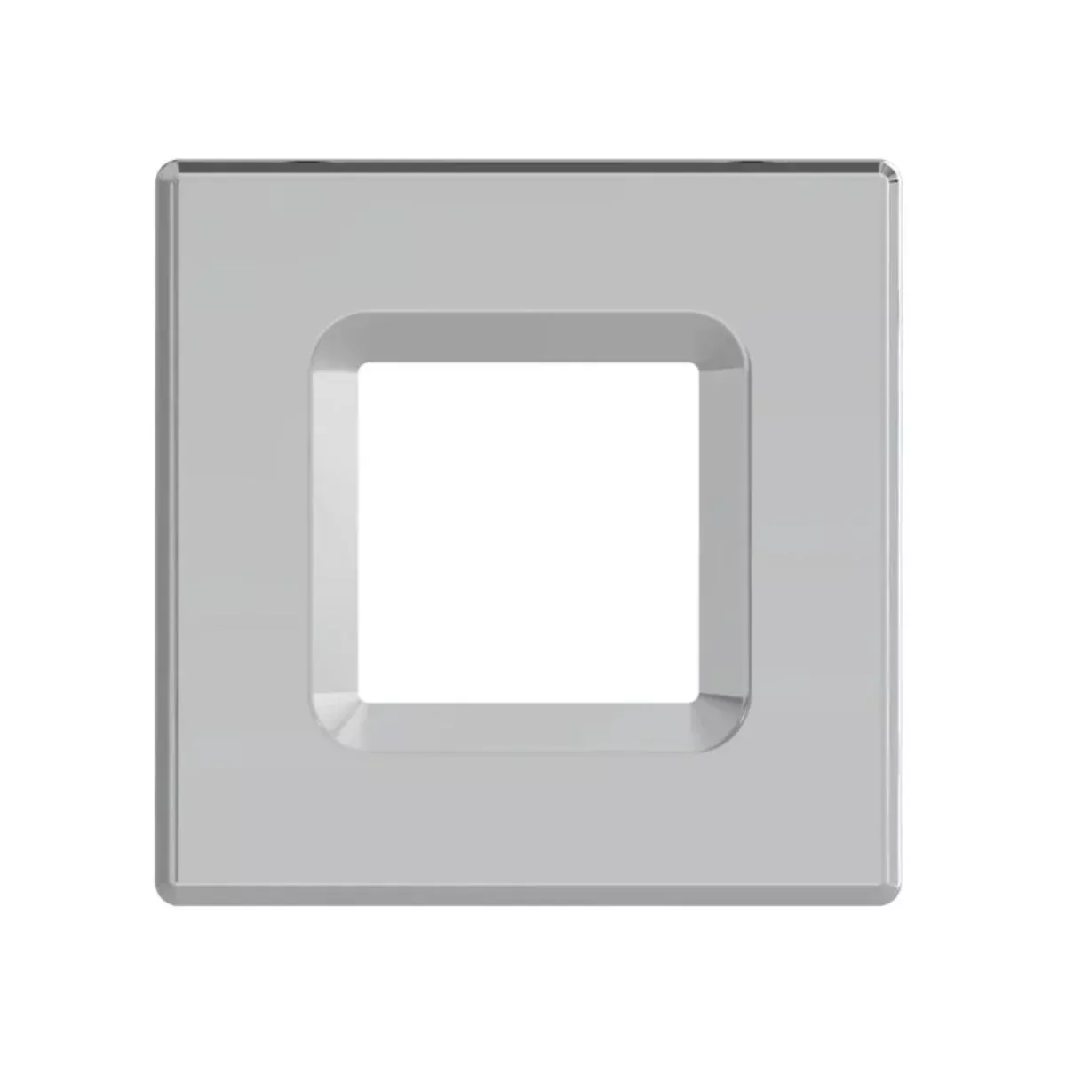 Wafer 4" Trim Square Smooth Brushed Nickel