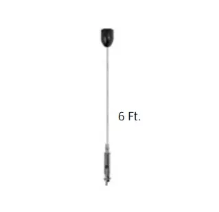 Westgate Lighting Suspension Cable Black SCL-CCK-6FT-BK