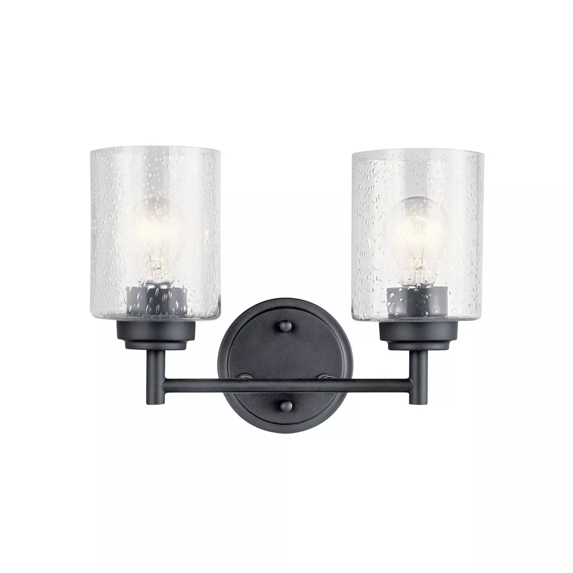 Winslow 13 in. 2-Light Bathroom Vanity Light, Black