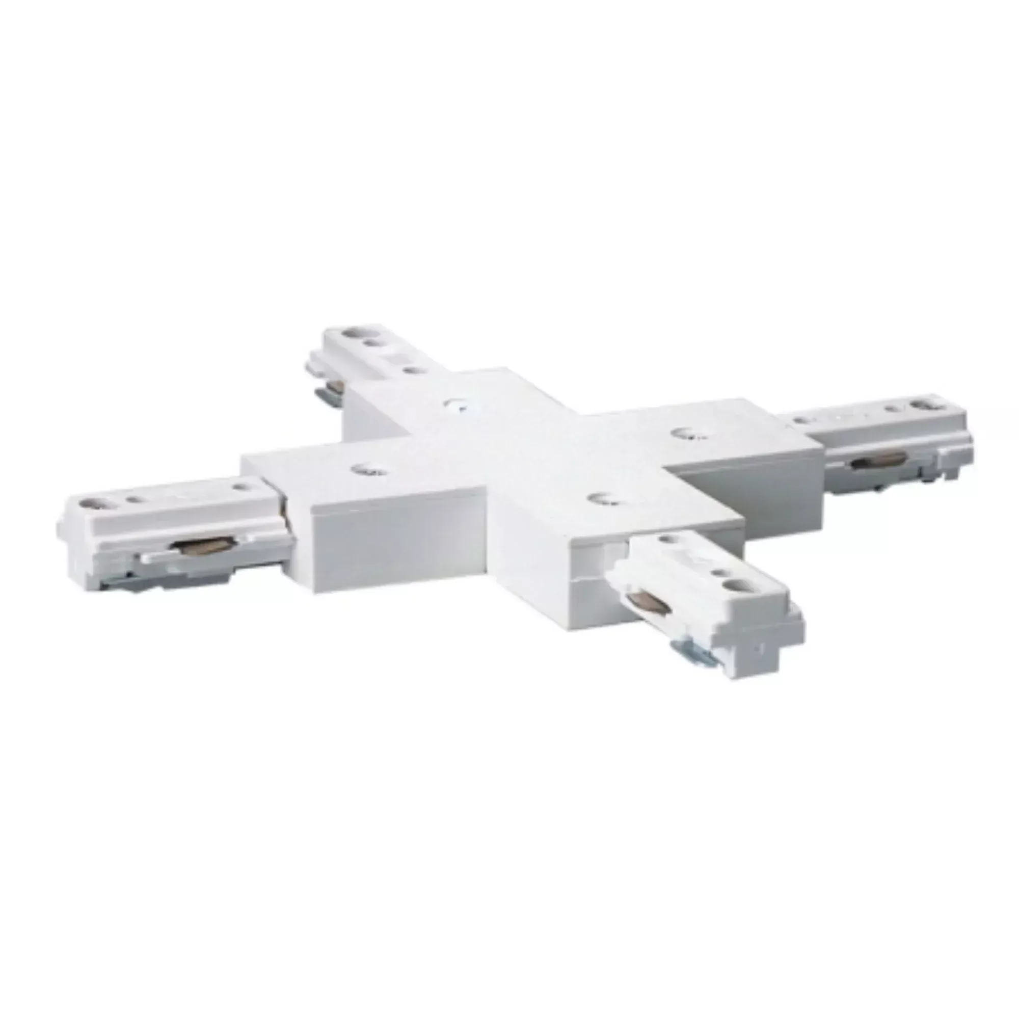 X Connector for Track Lighting White Finish